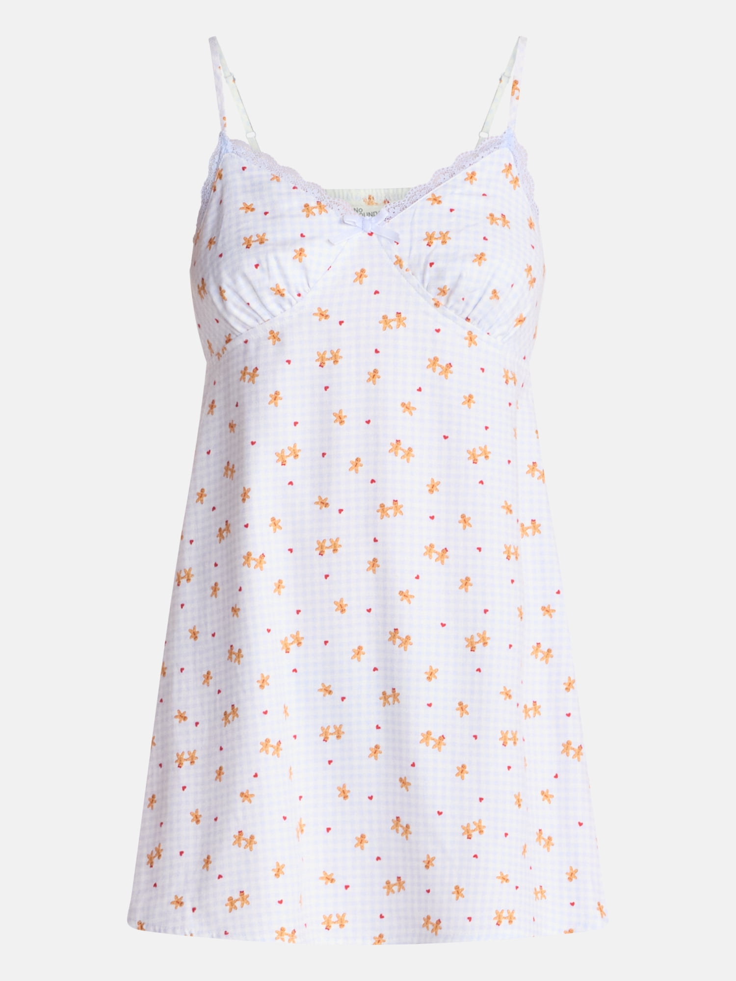 No Boundaries Sleeveless Sleep Slip Dress, Women's XS-XXL