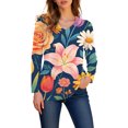 thumbnail image 7 of IMENGL Womens Long Sleeve Top Basic Fashion Spring Summer d V Neck Loose Casual Long Sleeve Shirts for Women,M-XXXL, 7 of 7