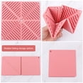 thumbnail image 3 of Billuyoard Paquete de 4 manteles individuales de silicona antideslizantes, resistentes al calor, posavasos para tazas, manteles plegables para cocina, Mostrada Billuyoard HA062641-00B, 3 of 6