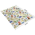 thumbnail image 4 of Colorful Cartoon Dinosaurs SeaCreatures Pattern Blanket,Comfortable Soft Lamb Wool Throw Blanket,All Season,Warm Lightweight Blankets for Sofa Bed Couch Living Room Chair,40"x50", 4 of 4