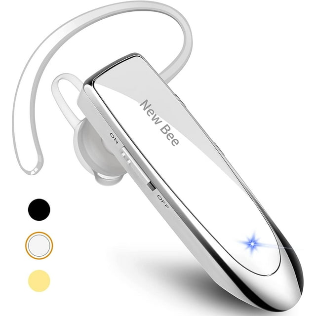Bluetooth Nouveau Bee 24 H V5.0 Oreillette Bluetooth Sans Fil Mains Libres pour Conduite avec Micro à Réduction de Bruit