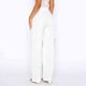thumbnail image 5 of Pantalones extragrandes para mujer Spicy Girl Bolsillos de color sólido Cierre de cremallera Traje diario, 5 of 7