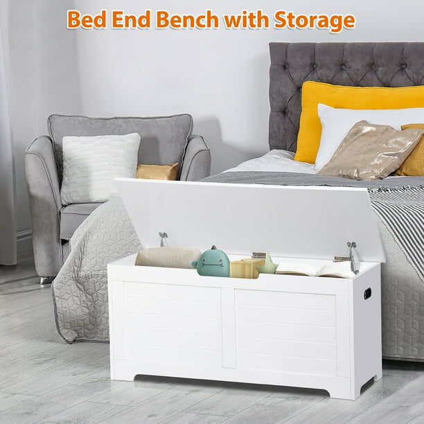 ZENY Storage Chest Spacious Portable MDF Frame Toys Storage Bench