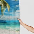thumbnail image 3 of Orinice Palm Tree Bathroom Decor Set with Hooks, Colorful Luxurious Graphic Print Polyester Fabric Shower Curtain Set, Multi-Size Washable Shower Curtain 36x72, 3 of 7