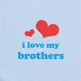 thumbnail image 2 of CafePress - I Love My Brothers Infant Bodysuit - Baby Light Bodysuit, Size Newborn - 24 Months, 2 of 4