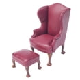 thumbnail image 3 of 1:12 escala muñeca casa PU cuero sillón sofá silla DIY Decoración Sofá individual rojo Zulema Sofá de la casa de muñecas, 3 of 7