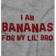 thumbnail image 2 of Bananas For Lil Bro Younger Brother Toddler Boy Girl T Shirt Infant Toddler Brisco Brands 24M, 2 of 6