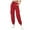 Red, variant on Pants for Women Drawstring Elastic-Waist Pocket Solid Color Pants Casual Joggers Sweatpants,Sweatpants for Women Black XXL