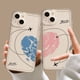 thumbnail image 2 of Funda de teléfono de pareja de corazón de amor de avión para iPhone 16 13 11 12 14 15 Pro Max Mini XS XR SE 14 Plus avión cubierta transparente Fundas, 2 of 5