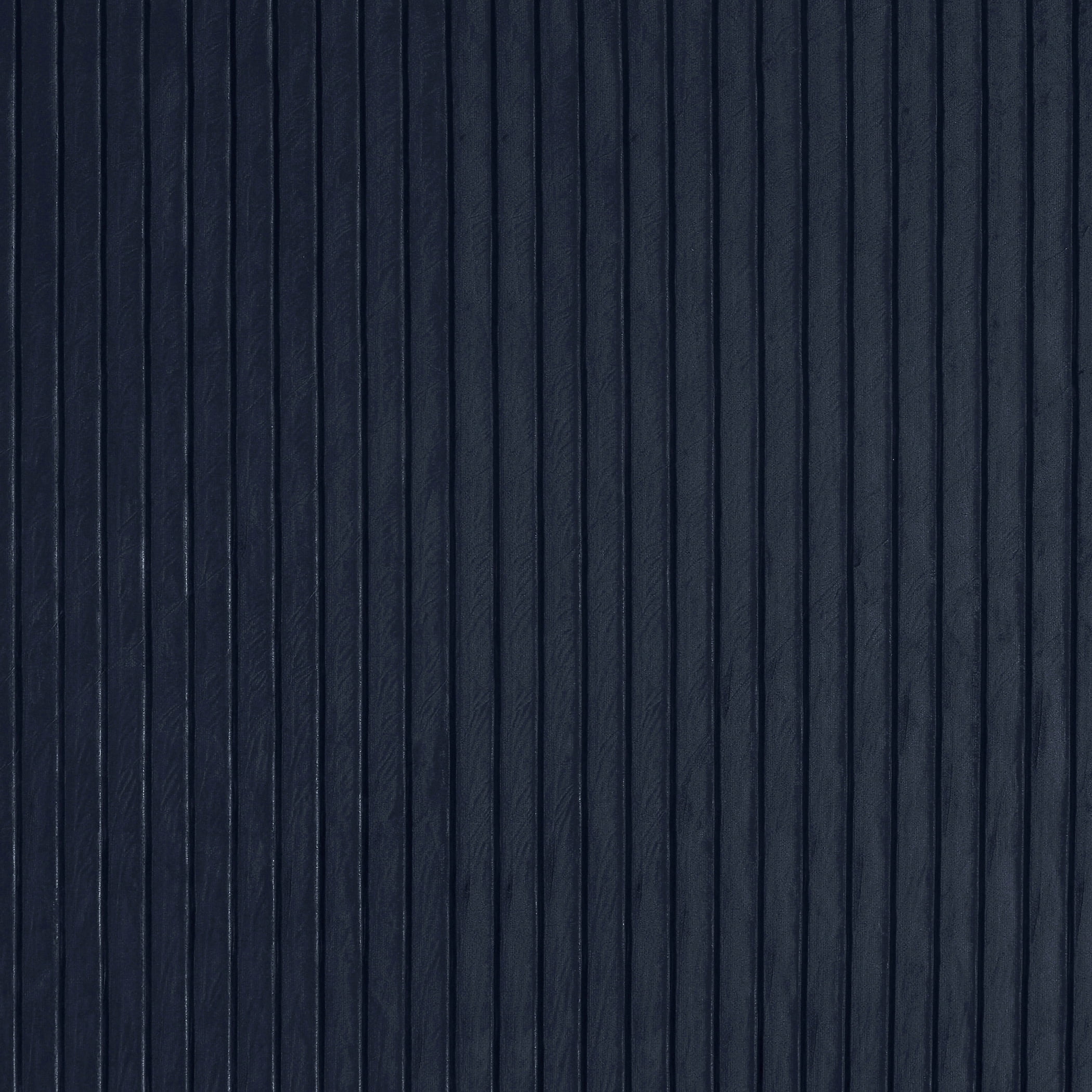 Sun Zero Cascade 1-Piece Pleated Velvet Blackout Grommet Curtain Panel, 40"X84", Navy Blue