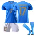 thumbnail image 1 of XLBule 17B Conjunto de uniformes de fútbol para hombres y mujeres Chiesa 14 # Immobile 17 # Jersey deportivo para niños Jersey de equipo de fútbol juvenil Traje para niños y niñas esquí esquí Gafas de esquí, 1 of 1