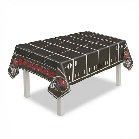 Amscan Tampa Bay Buccaneers NFL Plastic Table Cover – 2 Count 54 x 96
