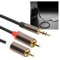 thumbnail image 5 of 2-in-1 3.5mm Male to Dual RCA Audio Cable - 3 Meter Speaker/Subwoofer Connector for Computers and Phones, 5 of 8
