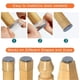 thumbnail image 2 of Apuakthei 32 fundas para patas de silla, deslizador transparente, protectores de suelo para patas de silla, fundas de silicona para proteger suelos, protector de muebles con parte inferior de fieltro, 2 of 6