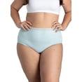 thumbnail image 2 of Fit for Me by Fruit of the Loom Women's Plus Size Cotton Brief Panties, Soft Comfort Waistband, Full Coverage, Multipacks, Sizes 1X–5X, 2 of 6