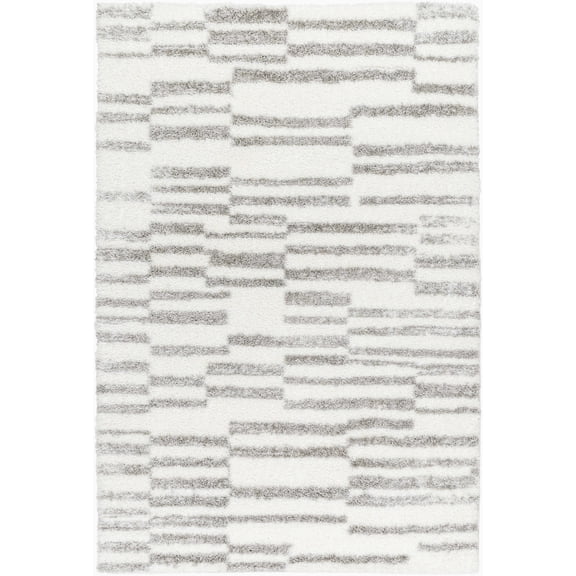 BoutiqueRugs Kuron Farmhouse Area Rug - Off White - 5'3" x 7'