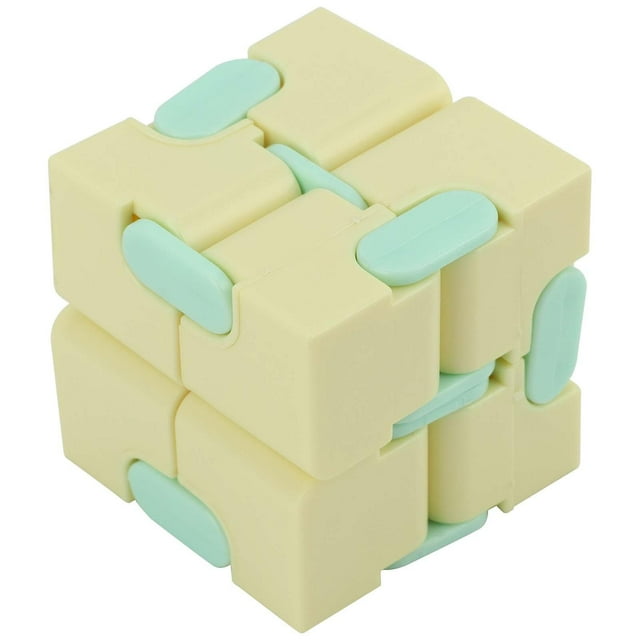 Set of 3 matte plastic infinity cubes for adults and children, ideal for office or home