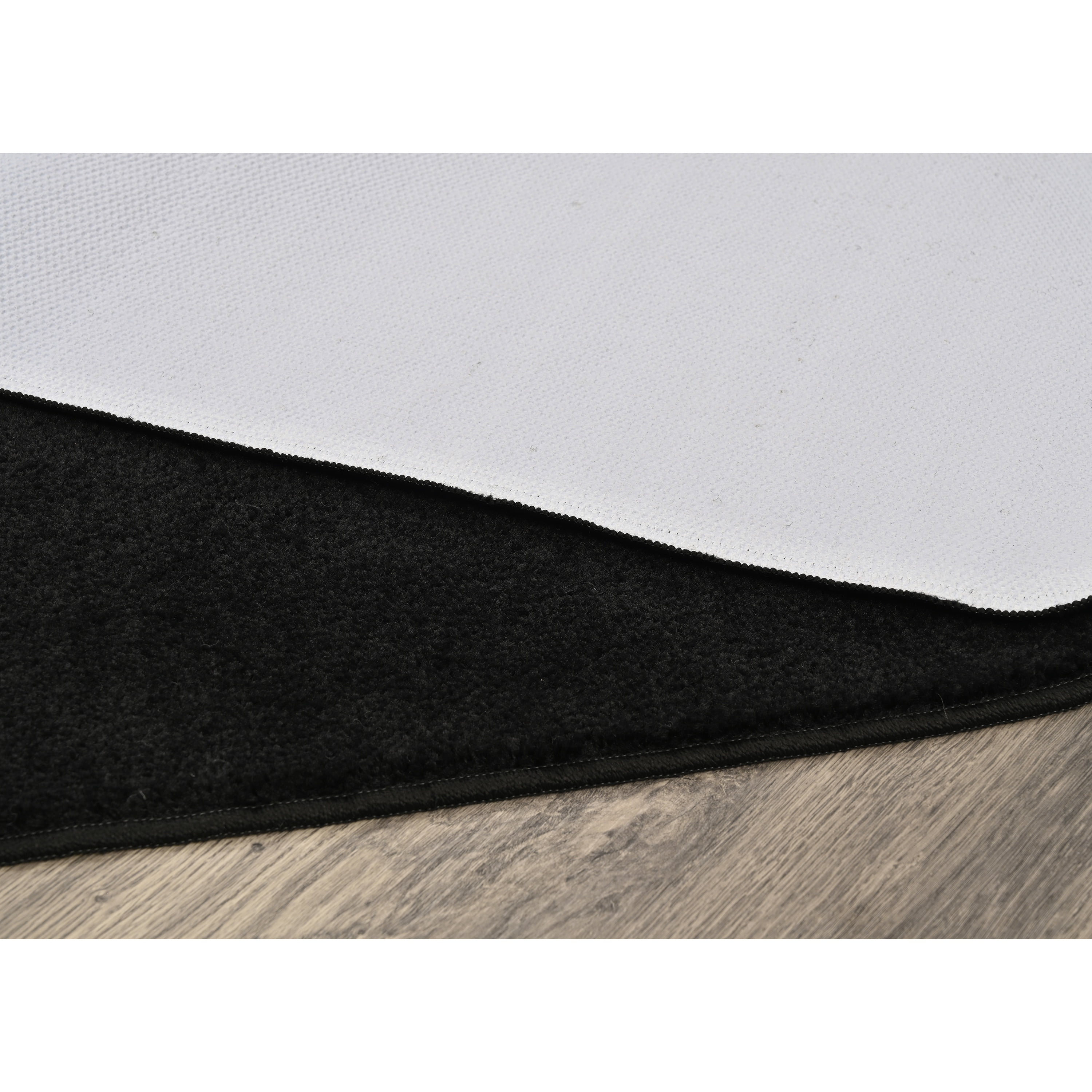 Garland Rug Gramercy Washable Polypropylene Black Bath Rug, 20" x 34"