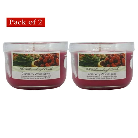 3 Ounce Cranberry Wood Spice 1 Wick Mason Candle (Pack of 2)