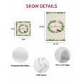 thumbnail image 7 of Spring Botanical Kitchen Dish Towels for Drying Dishes Set of 2, Garden Birds Floral Leaves Rustic Burlap Waffle Weave Microfiber Hand Tea Bathroom Towels Quick Dry & Absorbent Towel 12x12, 7 of 7