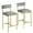Gray Gold, variant on Aoile Bar Stools Set of 2, Counter Stools with Footrest for Counter Bar, Island, Easy Assembly, Gray Gold