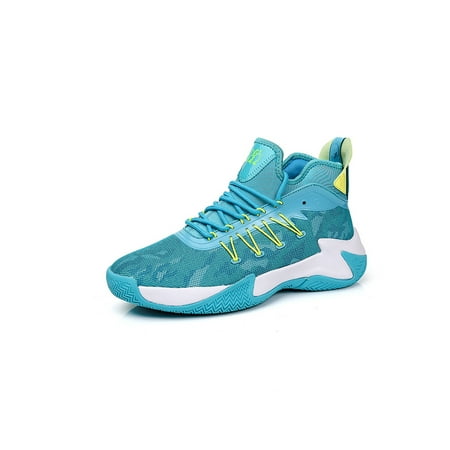 

Avamo Men Basketball Shoes Breathable Sneakers Durable Running Sneaker Gym Sport Shoe Workout Comfortable Light Blue Style A 9