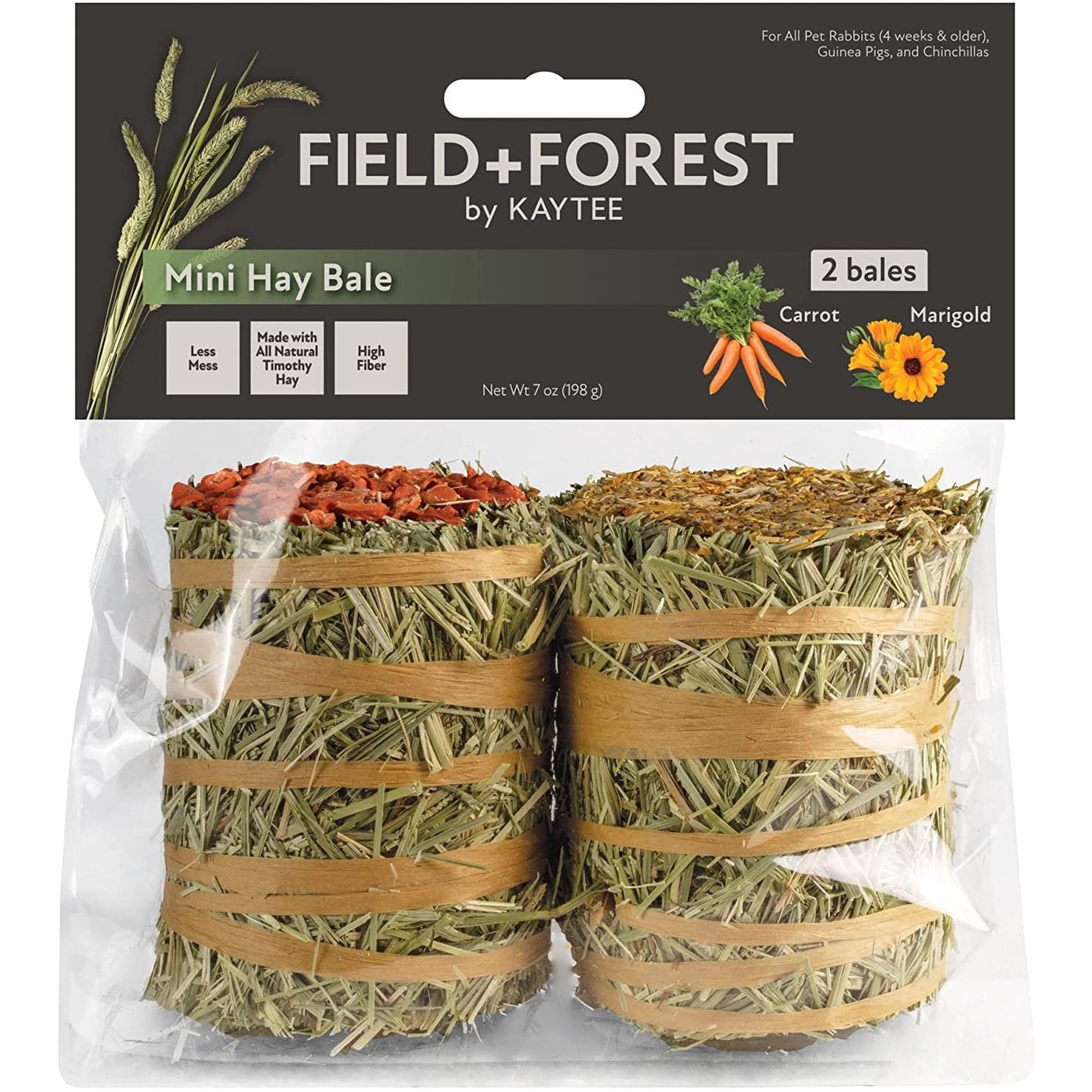 Kaytee Field+Forest Mini Hay Bales Carrot Marigold