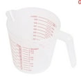 thumbnail image 4 of 3 Size Clear Plastic Liquid Measuring Scale Cup Jug Gift Pour U9P8 For Lab U6G8, 4 of 9