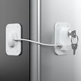 thumbnail image 1 of Bloqueo para nevera RORMGO, paquete de 2 unidades con protección de cable de silicona, 1 of 7