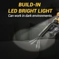thumbnail image 5 of Aspiradora inalámbrica LITEKON compatible con batería 𝗗𝗘-𝗪𝗔𝗟𝗧 de 20 V máx. (sin batería), aspiradora de mano a batería para pisos de madera, alfombras y limpieza de autos, 125 AW (solo herramienta), 5 of 5
