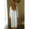 thumbnail image 5 of Defitshape Women's Cotton Victorian Nightgown Vintage Long Sleeve Sleep Dress Soft Old Fashioned Billowy Cute Lightweight Long Pj Shirt White Small, 5 of 5