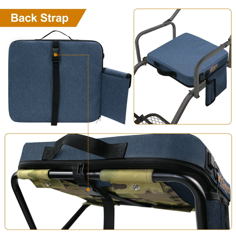 Portable Chair Heating Pad For Stadium, Winter Ice Fishing Chair