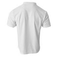 thumbnail image 4 of Puztloy Mens Polo Shirts T-Shirts Short Sleeve Big Men's Classic Solid with Lapel Collar Top Button Down Golf Shirt White(Available in Plus Size), 4 of 5