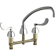 Chicago Faucets 201-A317ab Commercial Grade Low Arch Kitchen Faucet - Chrome
