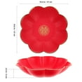 thumbnail image 2 of Raindrops  2 Pcs Red Candy Holder Chinese Wedding Tray Small Fruit Bowl, 2 of 8