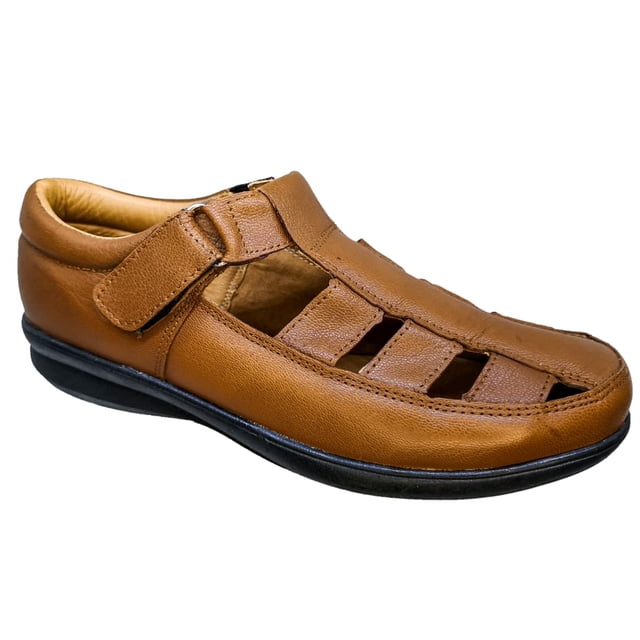 Huarache Acojinado Casual en Piel Res Cómodo 22/27 Velcro 46 Enco Footwear mod.25 Huarache Confort Piel Res Acojinado Suave