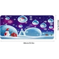thumbnail image 3 of Purple Christmas Snowman Mouse Pad Large Gaming Mouse Pad Non-Slip Desk Pad Keyboard and Mouse Desk Mat for Gamer, Office & Home, 31.5 x 15.7 in, 3 of 6
