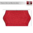 thumbnail image 3 of HOME WEAVERS Waterford Collection Bathroom Rug 100% Cotton Tufted Bath Rug, Extra Soft and Absorbent Bath Rugs, Non-Slip Bath Mats, Machine Washable bath rugs for Bathroom, 17"x24" Rectangle, Red, 3 of 8