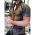 thumbnail image 3 of Camisas para hombre, estampado de leopardo, verano, frescas, informales, con estampado 3D, camisas de playa hawaianas, camisa de manga corta con solapa, ropa de calle para hombre y mujer, 3 of 5