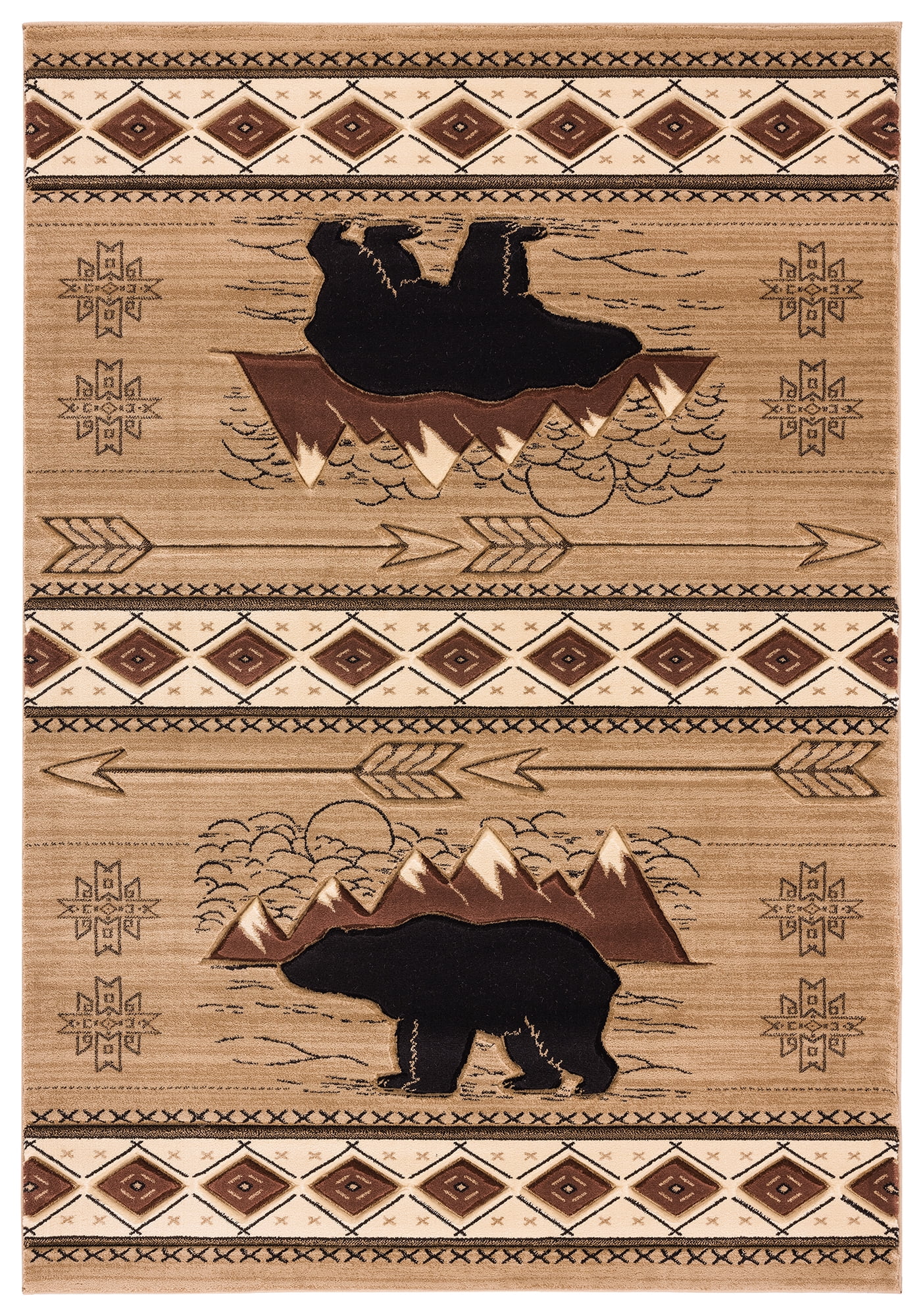 United Weavers of America Lodge Animal Print Loomed Area Rug, 1.83' x 2.67'