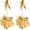 Gold, variant on Gold Flower Earrings Floral Drop Dangle Earrings for Women Earrings,Bohemian Gold Flower Floral Earrings Exaggerated Flower Dangling Statement Earrings