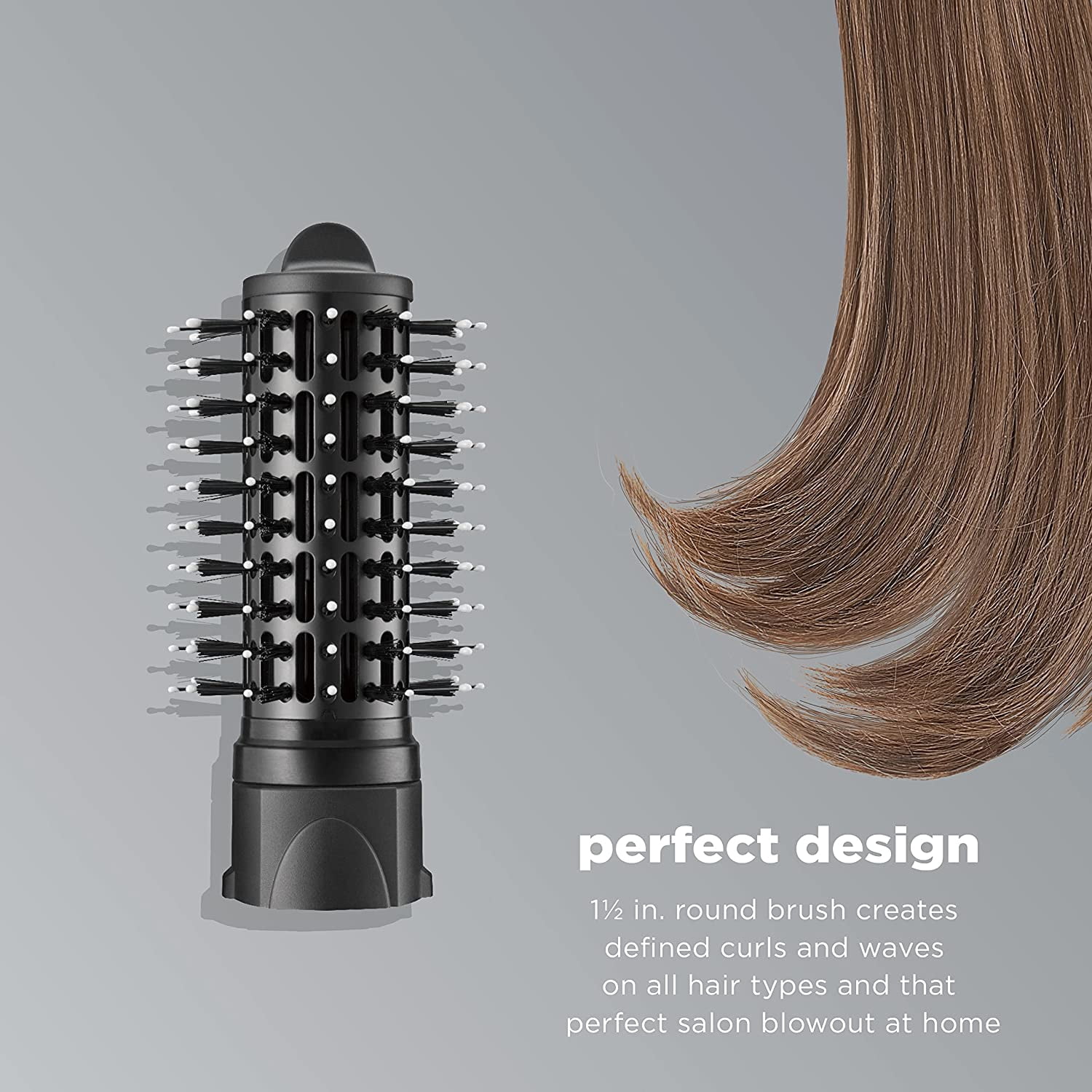 Conair InfinitiPRO with The Knot Dr. Medium Round Brush Head Attachment