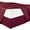 Burgundy, variant on Sheetsnthings Microfiber Bed Skirts (14 inch drop) -Queen Size, Solid Ivory- Pleated Tailored Bedskirts with Split Corners