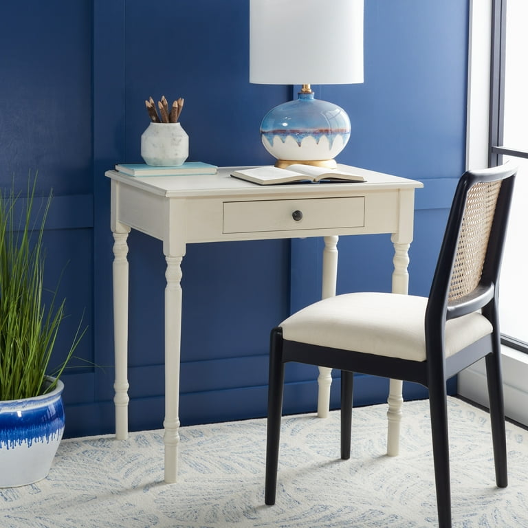 White distressed writing desk deals