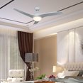 thumbnail image 1 of 52" LED Light w/ Ceiling Fan White Finish with 3 White Color Reversible Blades (Full Remote Included), 1 of 9