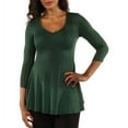 thumbnail image 1 of Women's Sublime Silky Black Tunic Top, 1 of 3