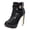 Black, variant on Women Open Toes Lace Ankle Boots Back Zipper Wedding Stiletto Ladies High Heels Summer Outdoor Walkiing Shoes Black 9