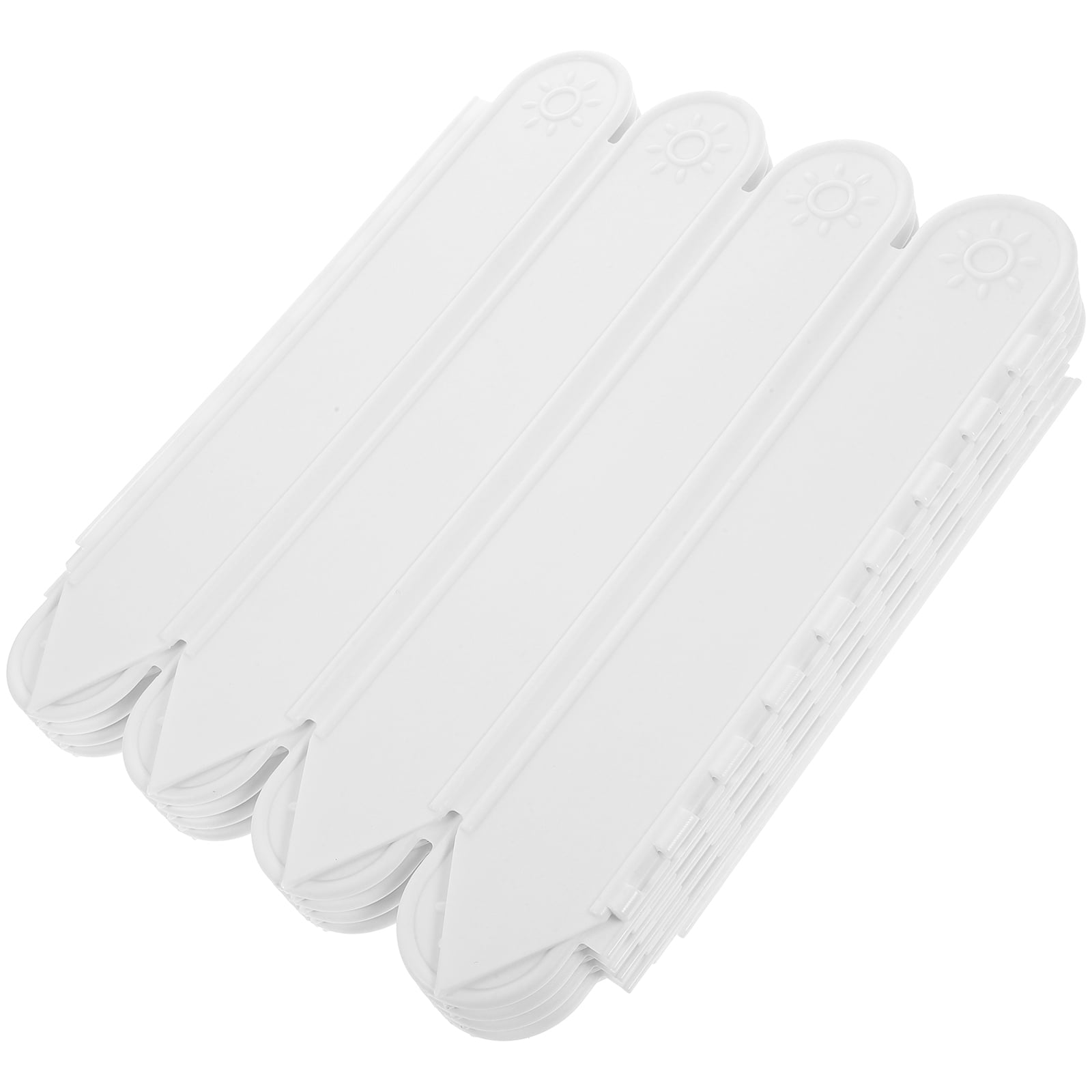 10 Bags Flower Bed Decor White Border Garden Fence Plant Protector Lawn Edging