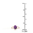 thumbnail image 4 of AoneJewelry 1.25 Carat Oval Shape Amethyst Ring In 10K Solid Rose, White & Yellow Gold, 4 of 4