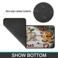 thumbnail image 7 of 2 Pcs Merry Christmas Kitchen Rugs and Mats Set Colorful Balls Pine Trees Snowflake Kitchen Rugs and Mats Anti Fatigue Kitchen Rugs and Matsfor Cook Home Decor (47x17+30x17 Inches), 7 of 7